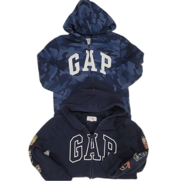 Gap boys hoddie jacket size 8 Lot of 2 - Picture 1 of 7